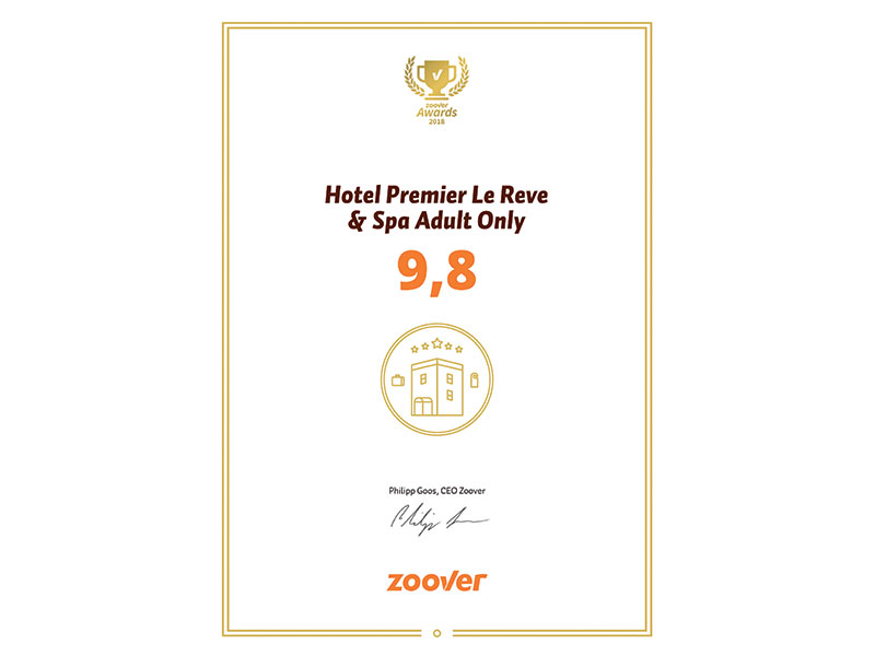 Zoover Gold Award 2018