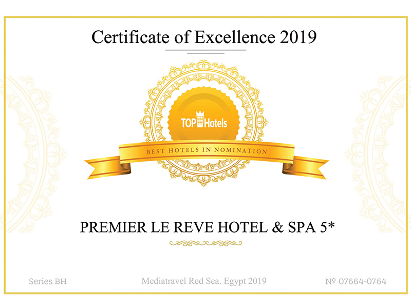 Tophotels Certificate of Excellence 2019