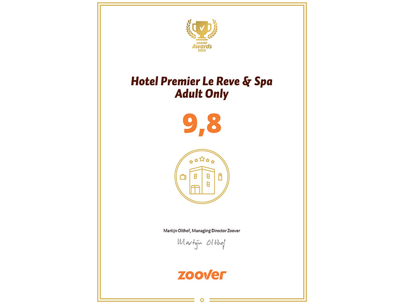 Zoover Gold Award 2019