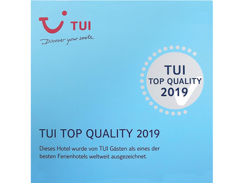 TUI Top Quality Award 2019