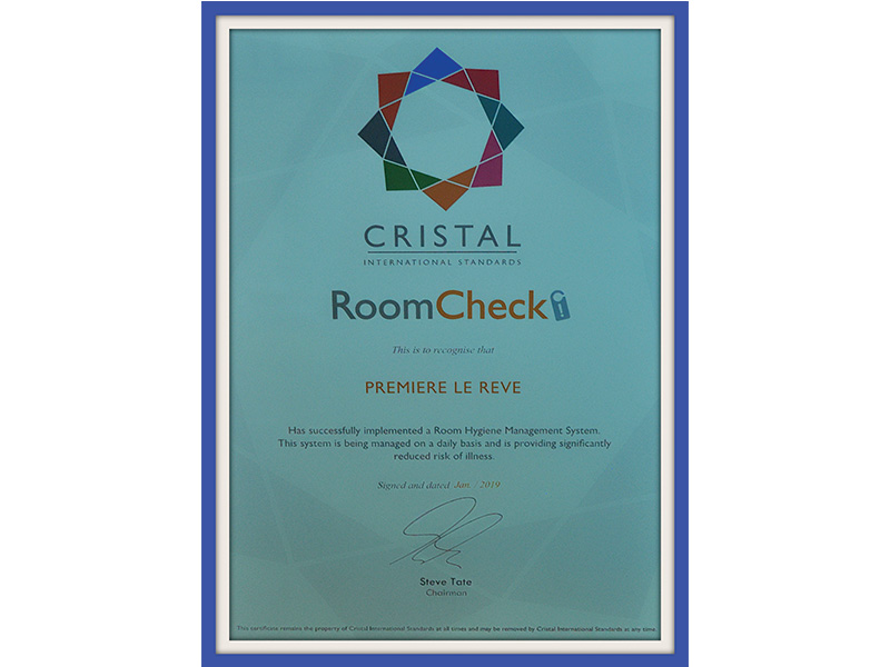 Cristal Room Check 2019