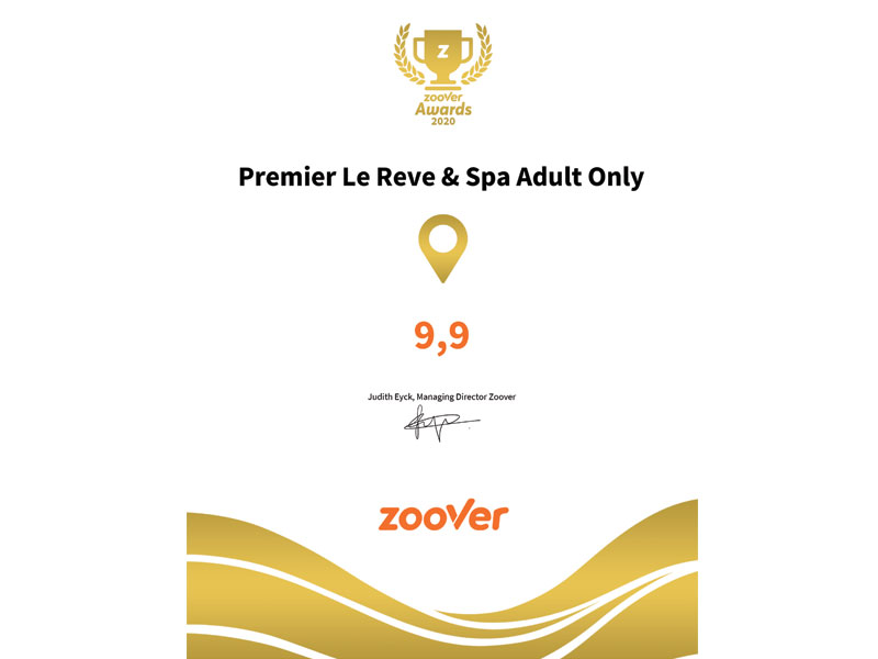 Zoover Gold Award 2020